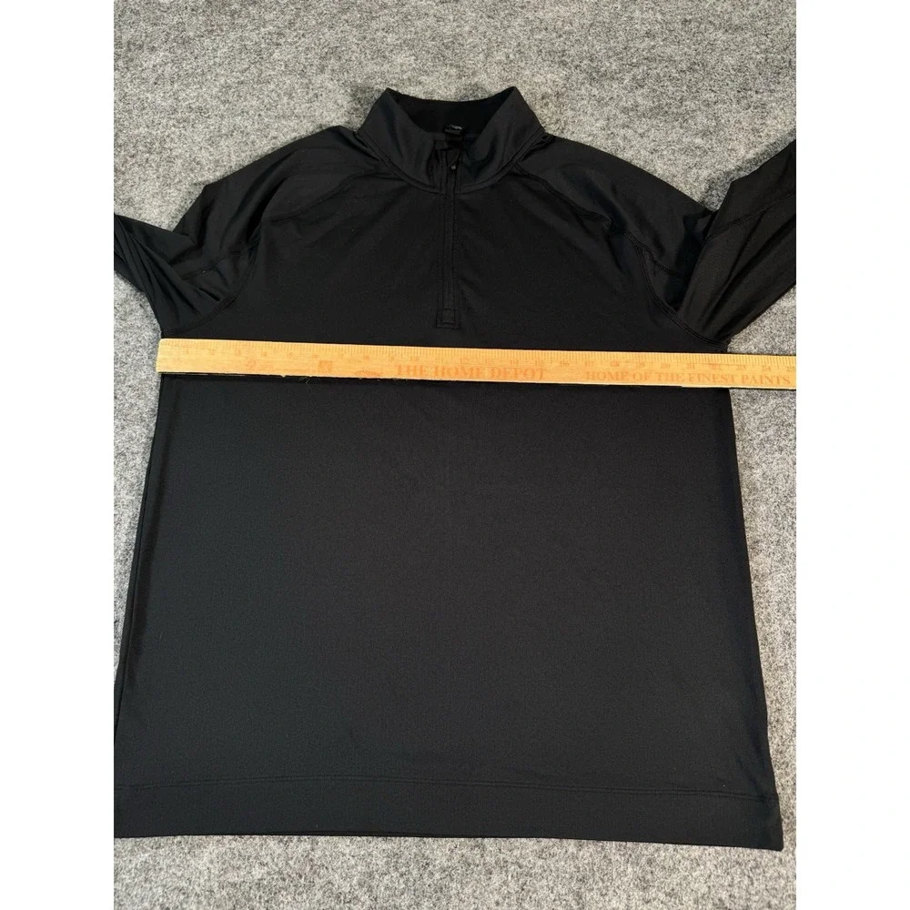 Rhone Men's Large Black 1/4 Zip Performance Pullover Golf Athletic Stretch